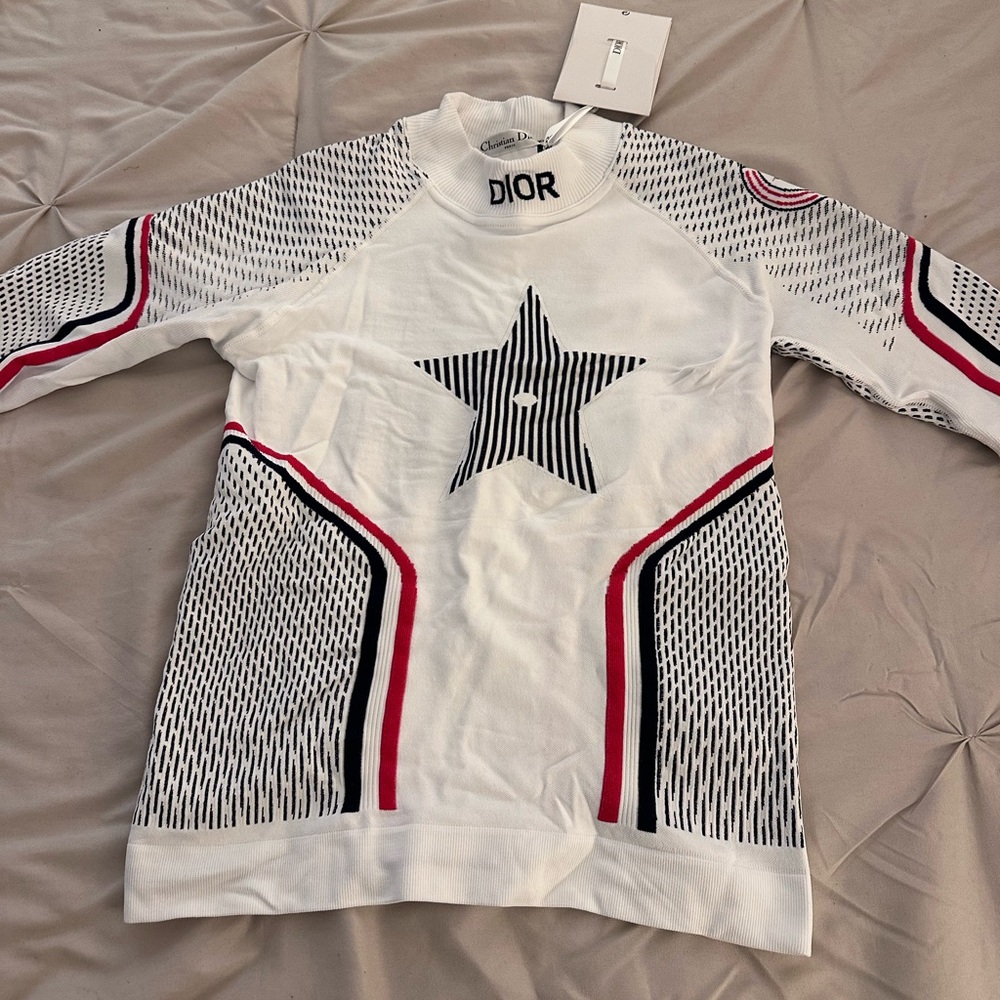 Dior STAND-COLLAR THERMAL WHITE THREE-TONE DIOR STAR TECHNICAL M: Authentic